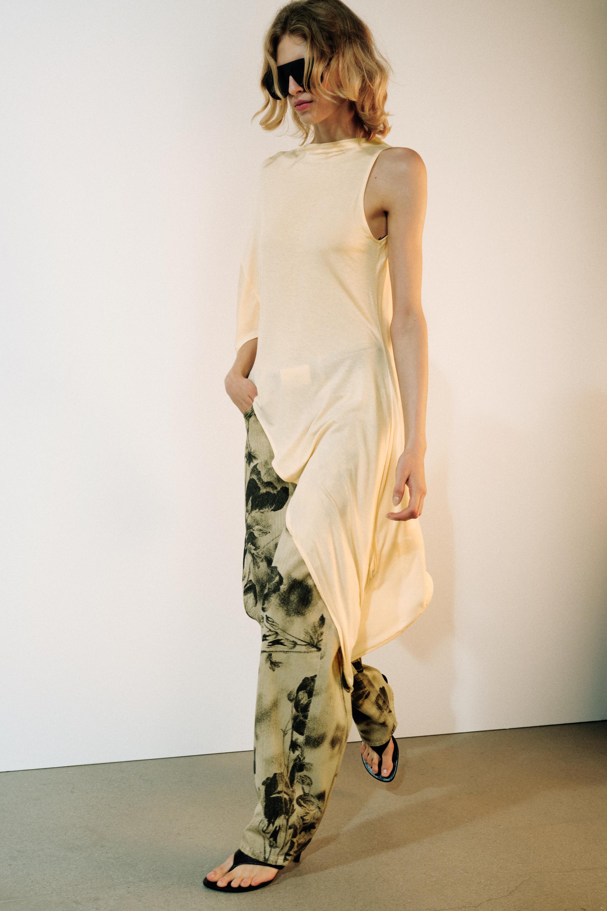 FLOWY ASYMMETRIC TOP
